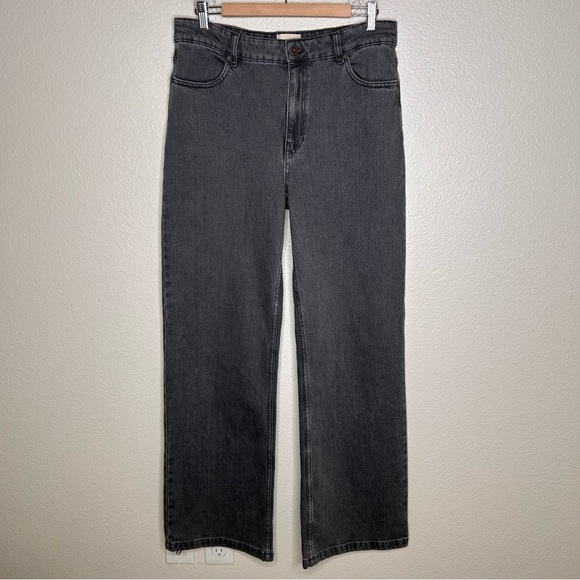 Sezane Denim - Sezane Le Wide Leg jeans grey
